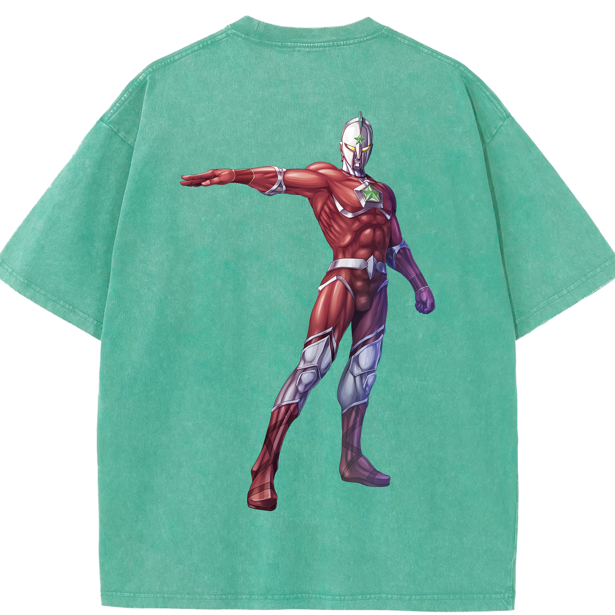 （画像用） ウルトラマン Ultraman 綿100% ヴィンテージ風 半袖Tシャツ（背面プリント）